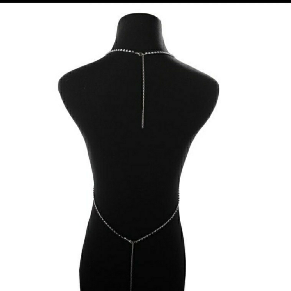 LAST ONE Crystal Bra Necklace Choker Jewelry. - Picture 7 of 9